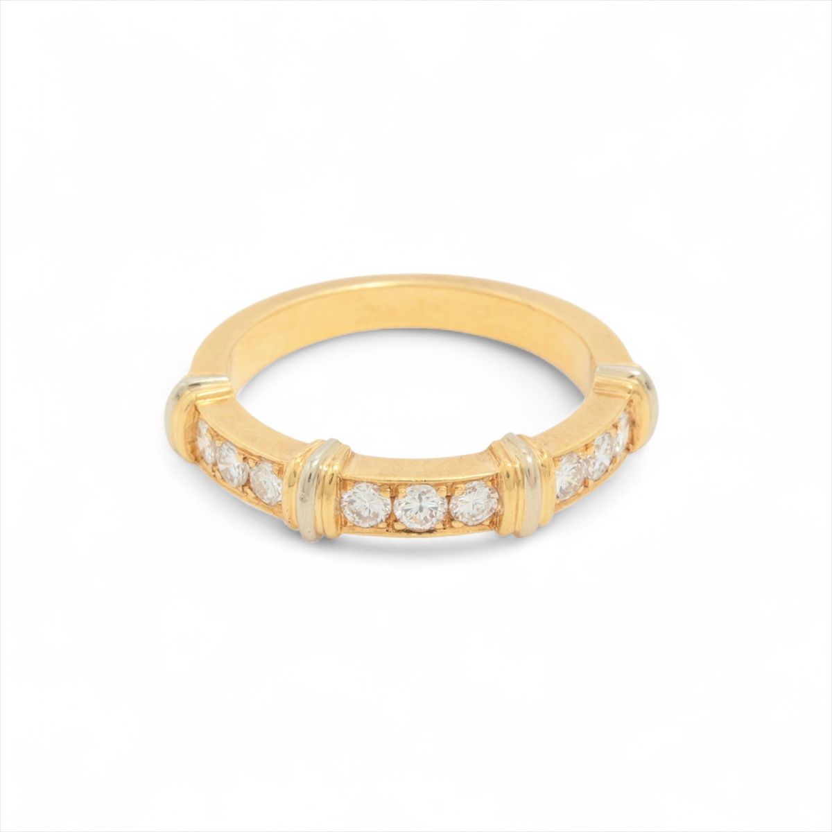 【中古】カルティエ コンテッサ ダイヤ リング 750(YG×WG) 4.2g 51