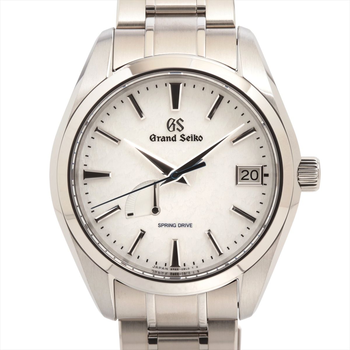 BVLGARI - 【中古】グランドセイコー ヘリテージコレクション スプリングドライブ 雪白 SBGA211 TI TI AT ホワイト文字盤