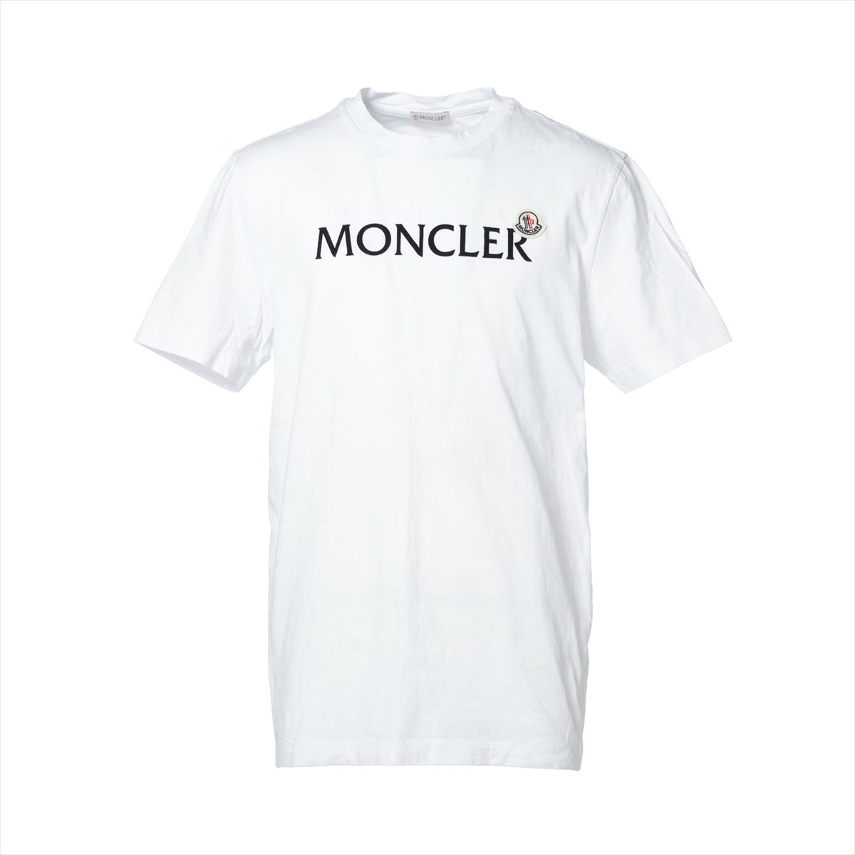【中古】モンクレール 24年 コットン Tシャツ L メンズ ホワイト K10918C00075