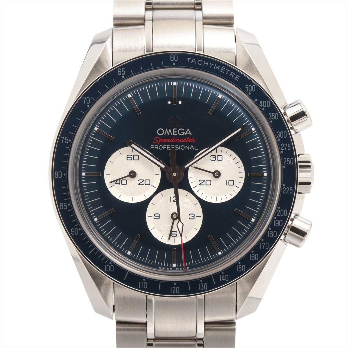 TISSOT - 【中古】オメガ スピードマスター プロフェッショナル 東京 2020 リミテッドエディション 522.30.42.30.03.001 SS SS 手巻き ブルー文字盤