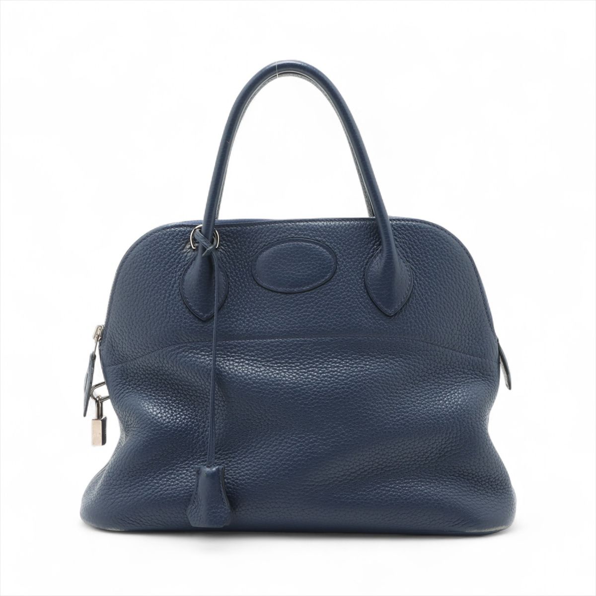 HERMES 31 - 【中古】エルメス ボリード31 トリヨンクレマンス ブルーサフィール シルバー金具 刻印不鮮明
