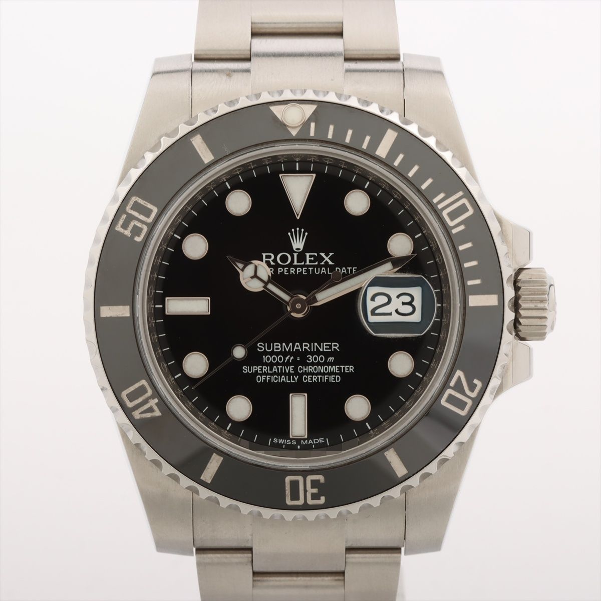 【中古】ロレックス サブマリーナーデイト 16610LN SS SS AT ブラック文字盤 あまりごま3 枕社外