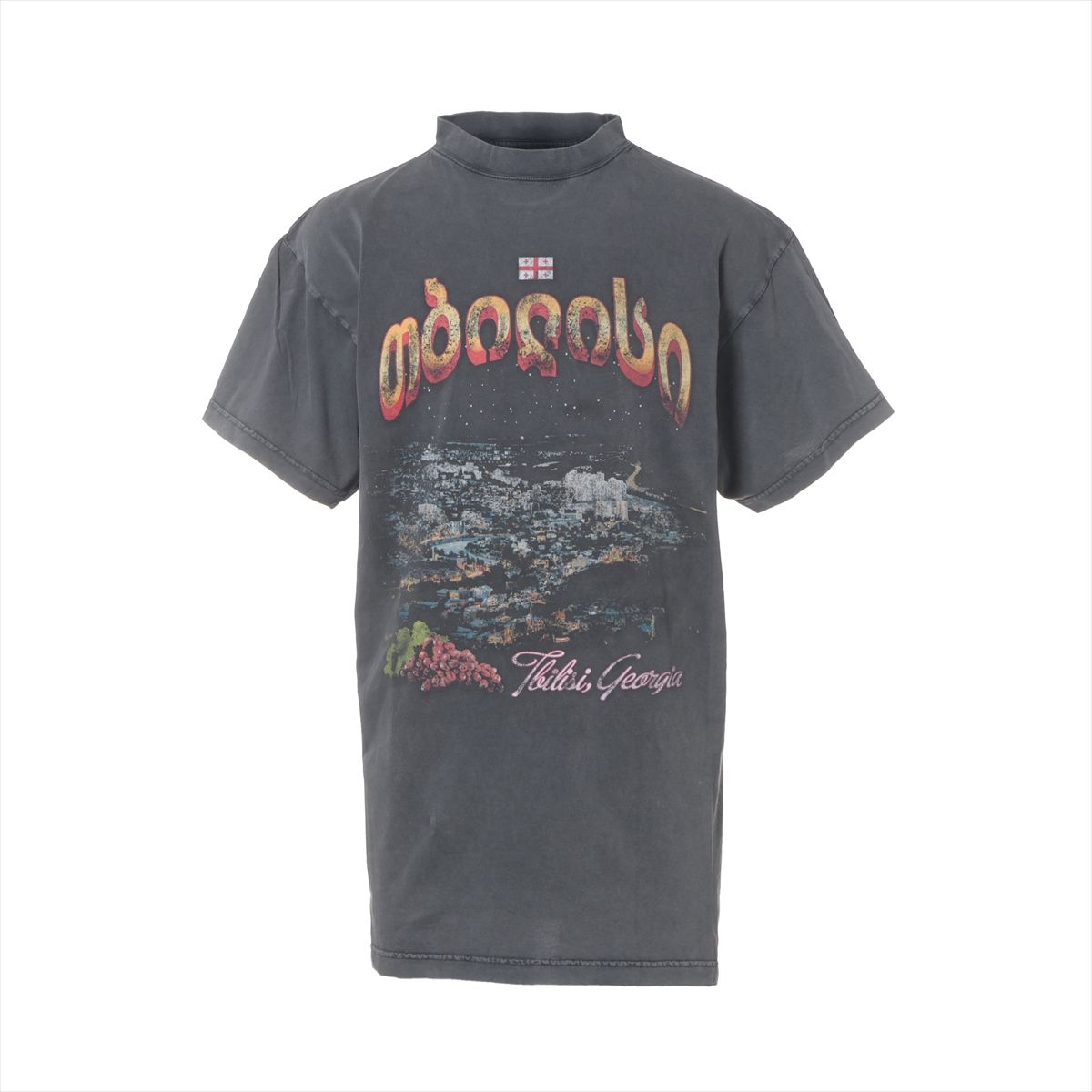 乐天商城 - 【中古】バレンシアガ 24年 コットン Tシャツ 1 ユニセックス グレー 811688 ユーズド加工 穴あき有