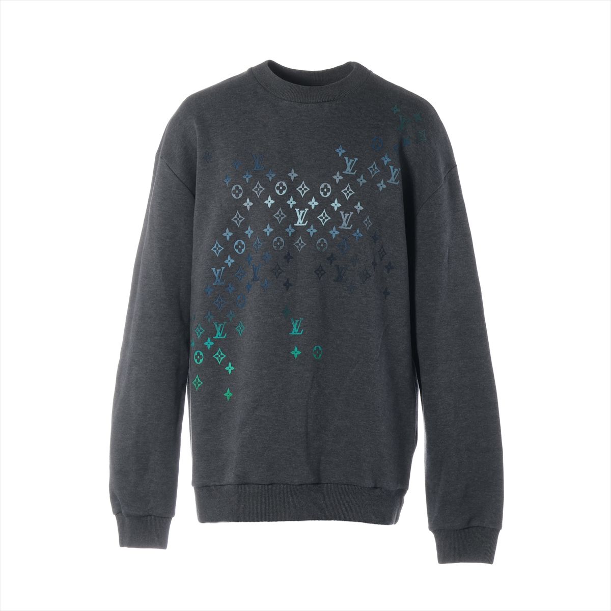 乐天商城 - 【中古】ヴィトン 24AW コットン×ナイロン スウェット XXL メンズ グレー RM242MQ モノグラム