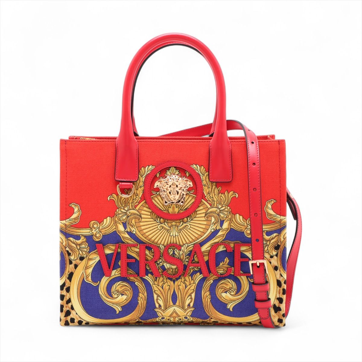 【Gianni Versace】2wayバッグ　ボストンバッグ　レザー　グリーン GIANNI VERSACE ジャンニヴェルサーチ ボストンバッグ 2way