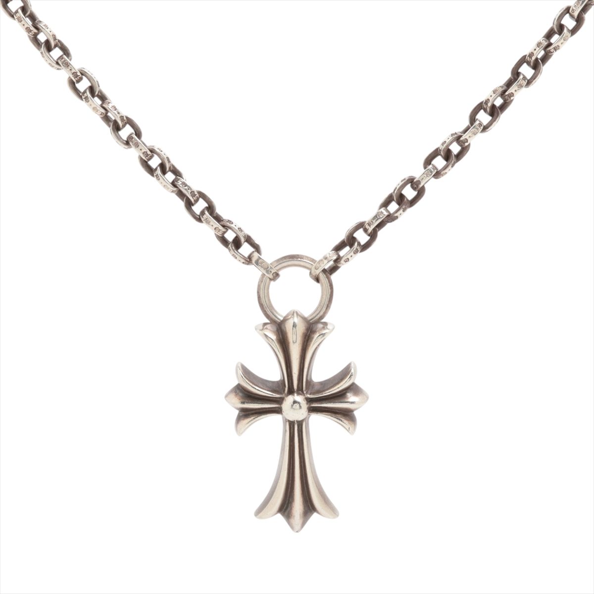 乐天商城 - 【中古】クロムハーツ スモールCHクロス ネックレス 925×14K 57.2g ペーパーチェーン