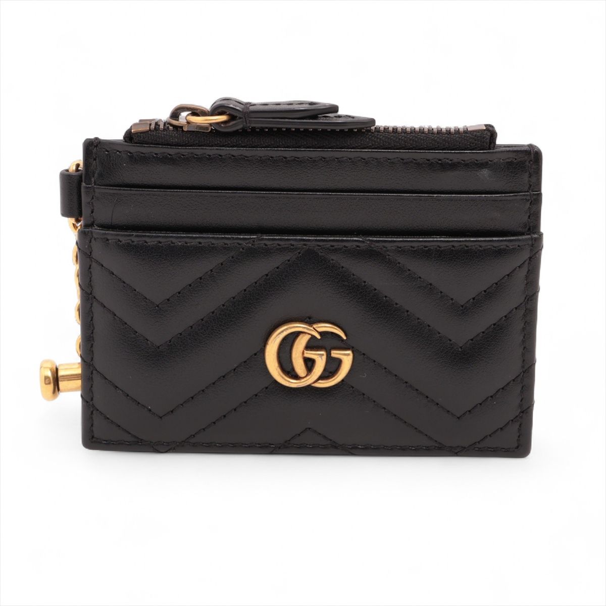 GUCCI - 【中古】グッチ GGマーモント 627064 レザー コインケース ブラック