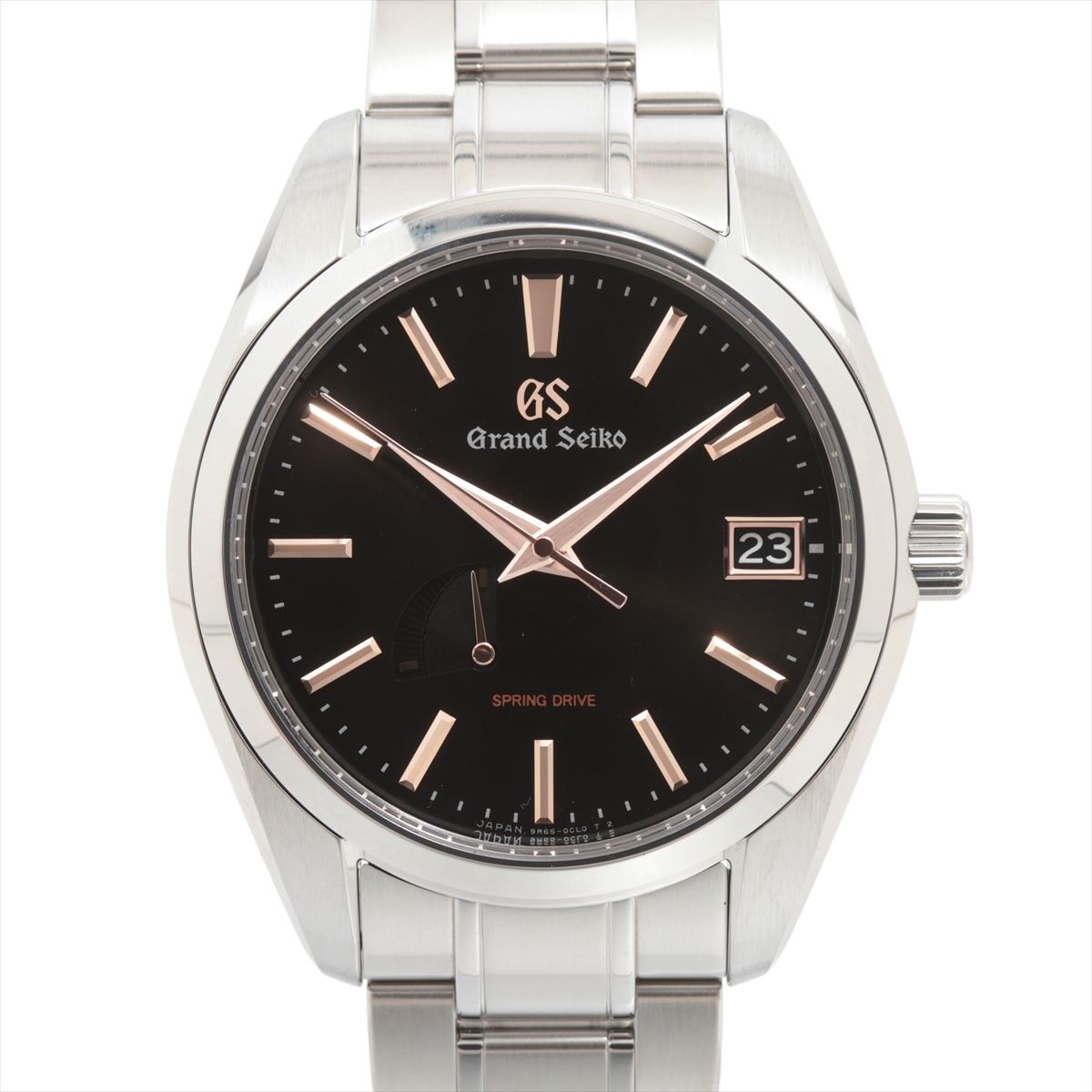 【中古】グランドセイコー スプリングドライブ SBGA401 SS SS AT ブラック文字盤