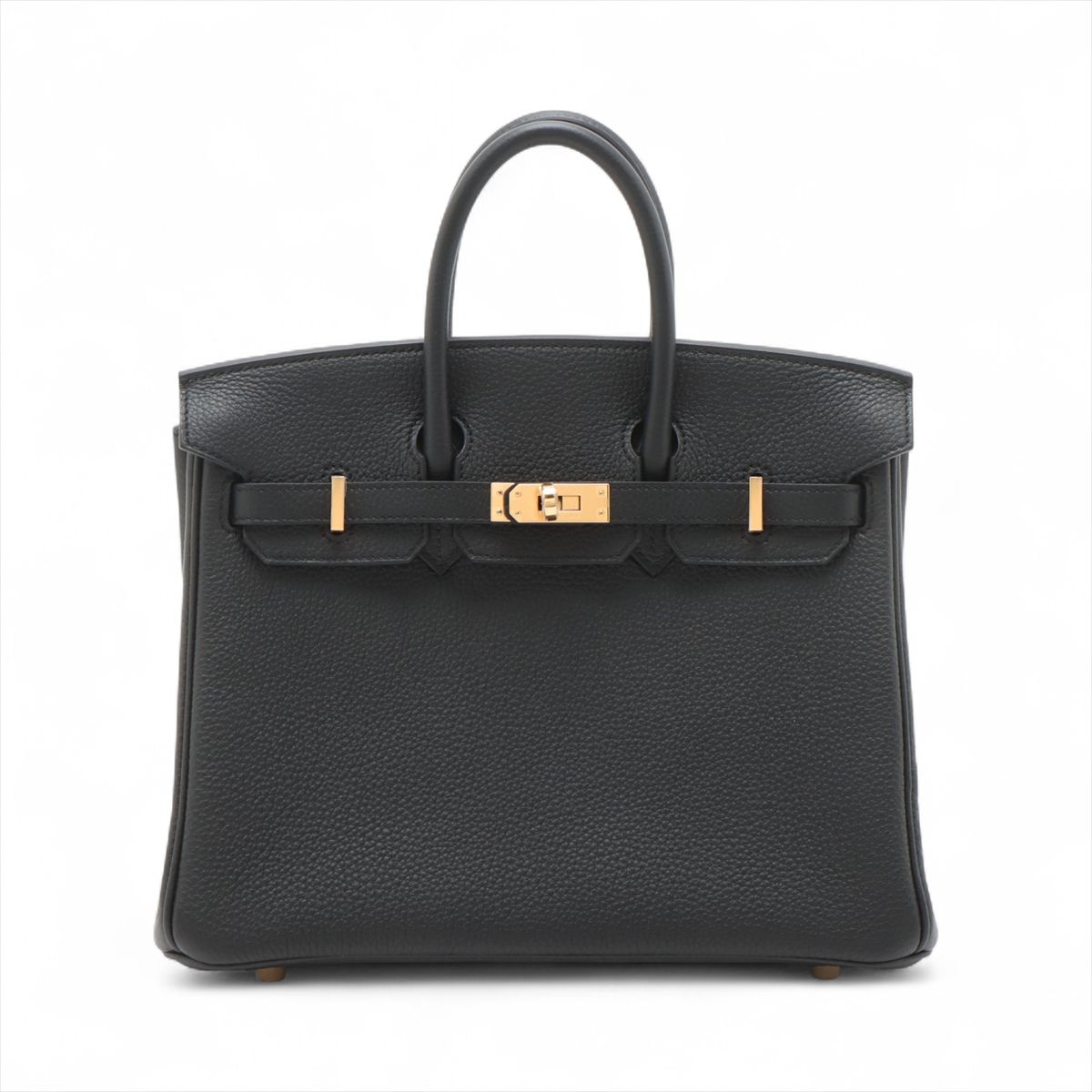 【中古】エルメス バーキン25 ルトゥルネ トゴ ブラック ゴールド金具 G:2026年