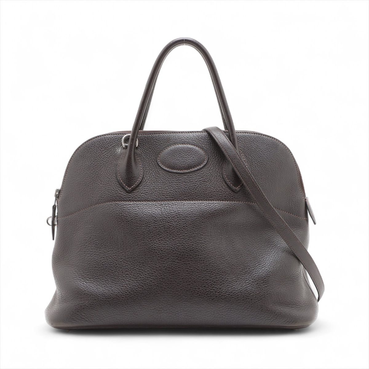 乐天商城 - 【中古】エルメス ボリード35 トリヨンクレマンス カフェ シルバー金具 □H:2004年