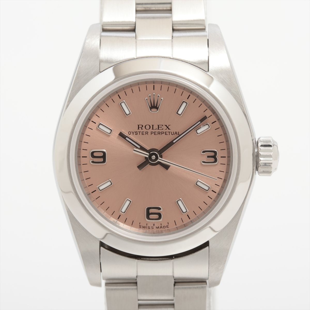 CITIZEN - 【中古】ロレックス オイスターパーペチュアル24 76080 SS SS AT ピンク文字盤 あまりごま2