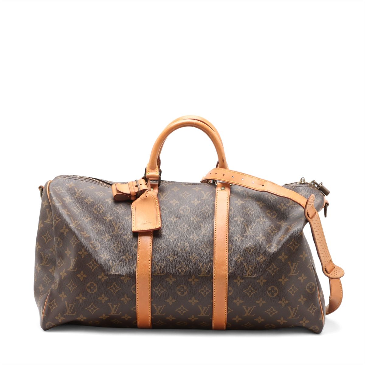 LOUIS VUITTON - 【中古】ヴィトン モノグラム キーポルバンドリエール50 M41416 ブラウン
