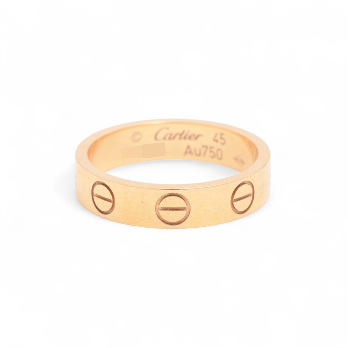 乐天商城 - 【中古】カルティエ ミニラブ リング 750(PG) 2.8g 45 CRB4085245