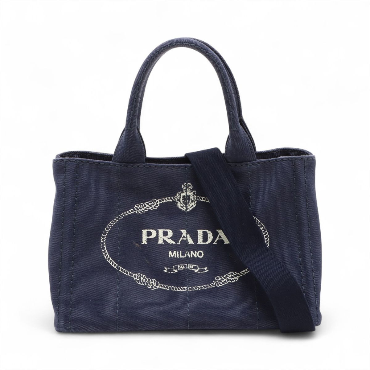 【中古】プラダ カナパ キャンバス 