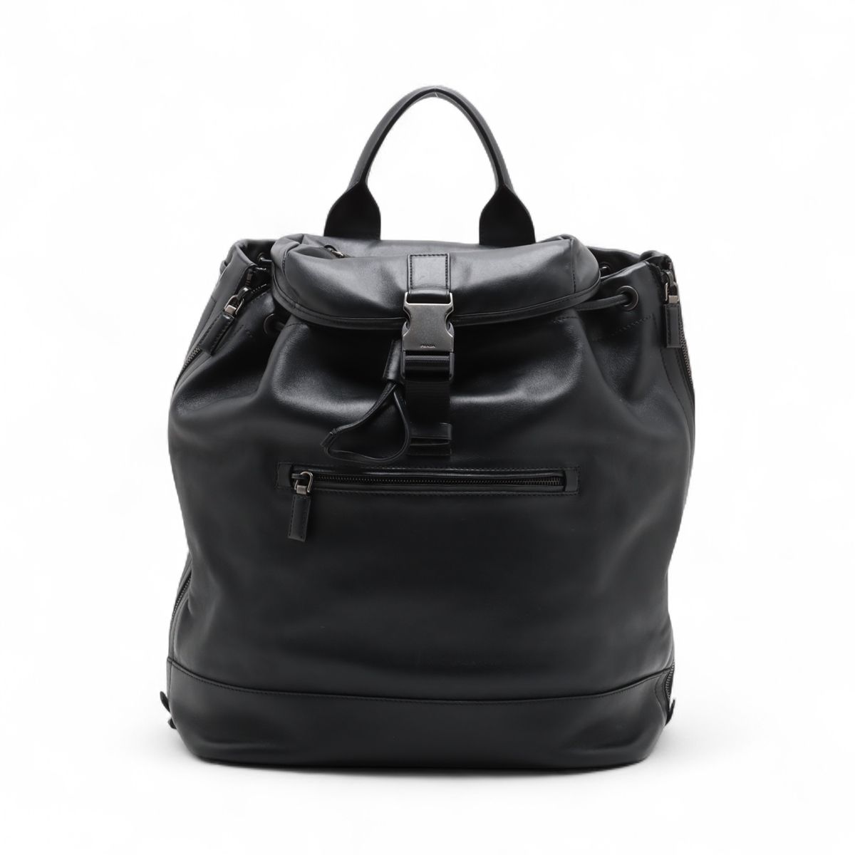 PRADA - 【中古】プラダ レザー 2WAYバックパック/リュック ブラック VZ0064