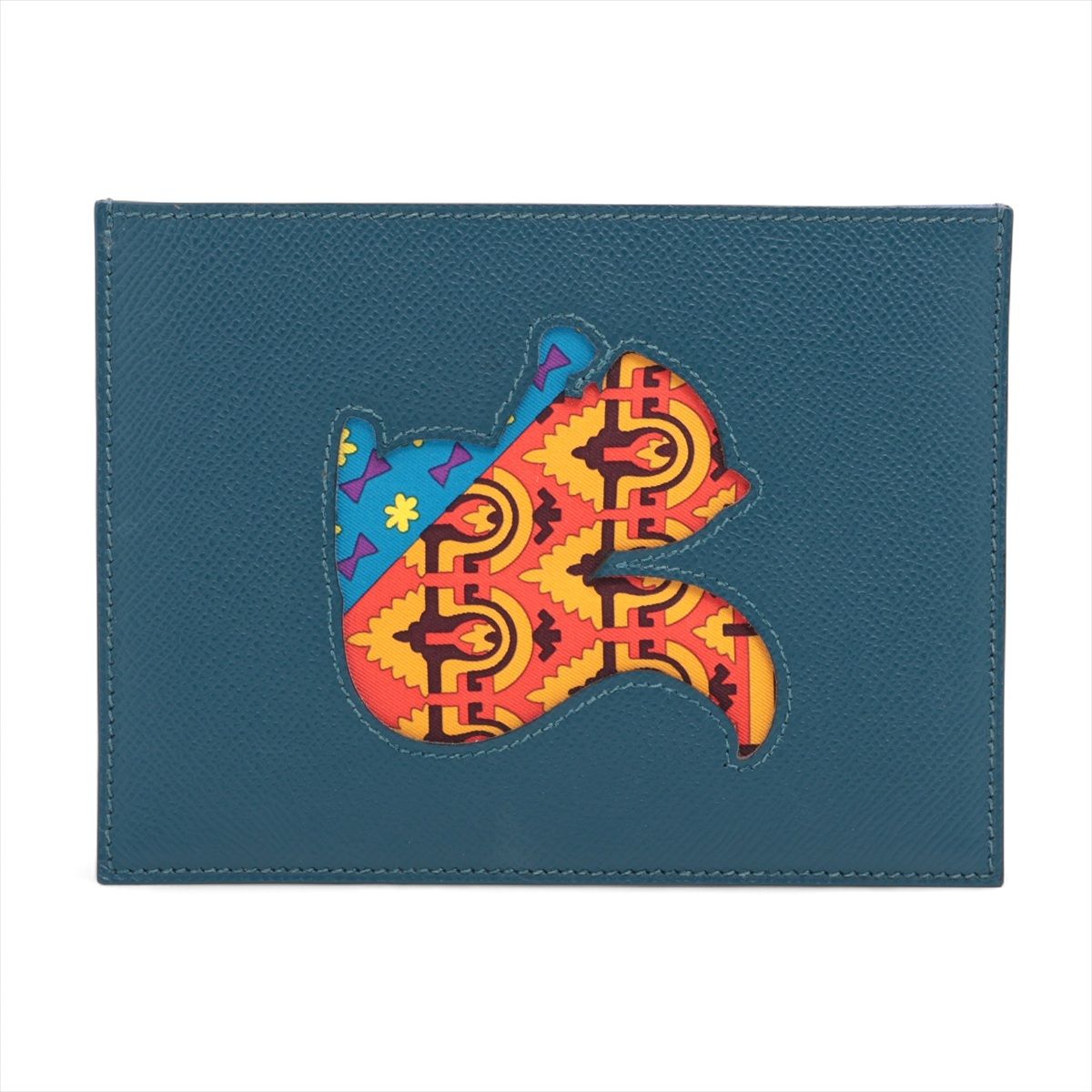 HERMES - 【中古】エルメス プティアッシュ ヴォーエプソン パスポートケース コルヴェール リス