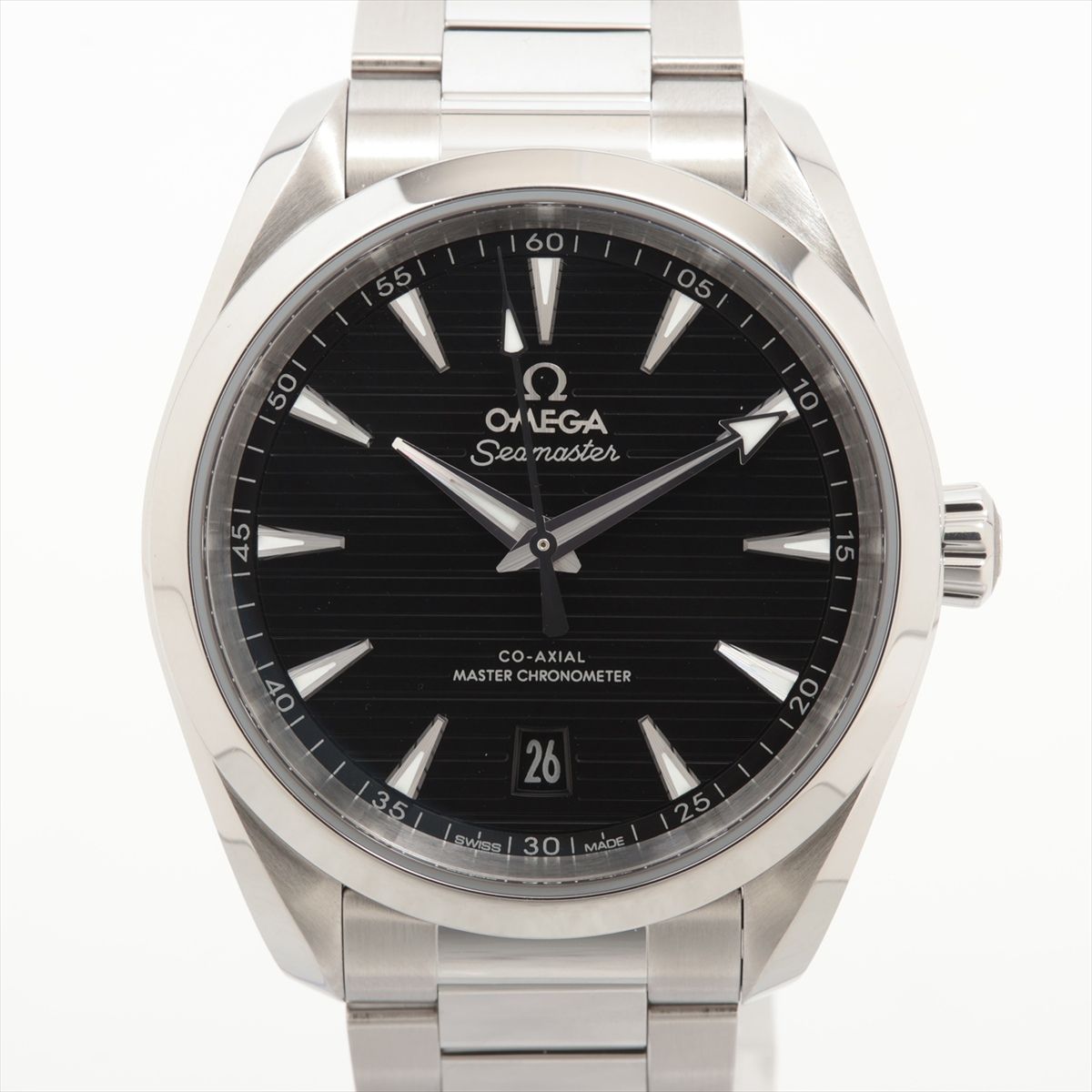 【中古】オメガ シーマスター アクアテラ 150M コーアクシャル マスタークロノメーター 220.10.38.20.01.001 SS SS AT ブラック文字盤 あまりごま4