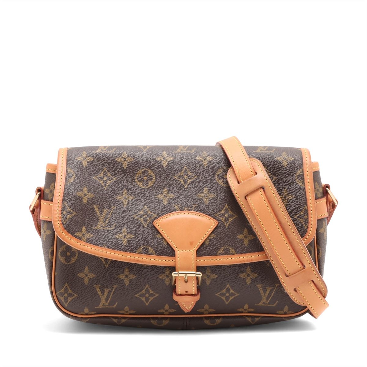 LOUIS VUITTON - 【中古】ヴィトン モノグラム ソローニュ M42250 ブラウン