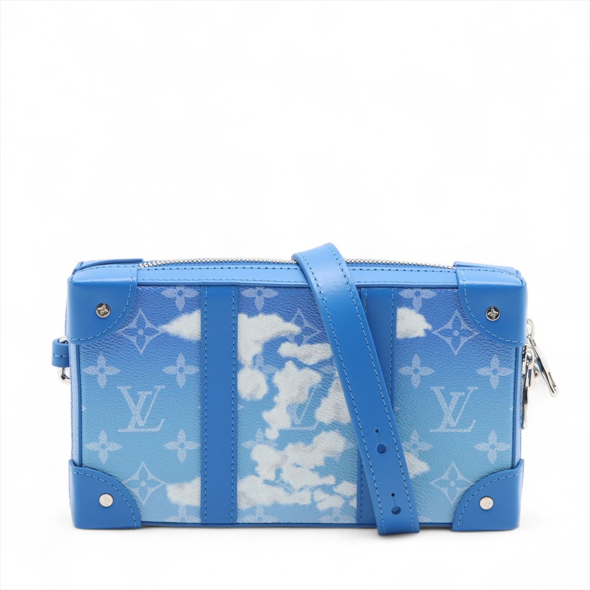 樂天商城 - 【中古】ヴィトン モノグラムクラウズ ソフトトランクウォレット M45432 ブルー RFID反応あり
