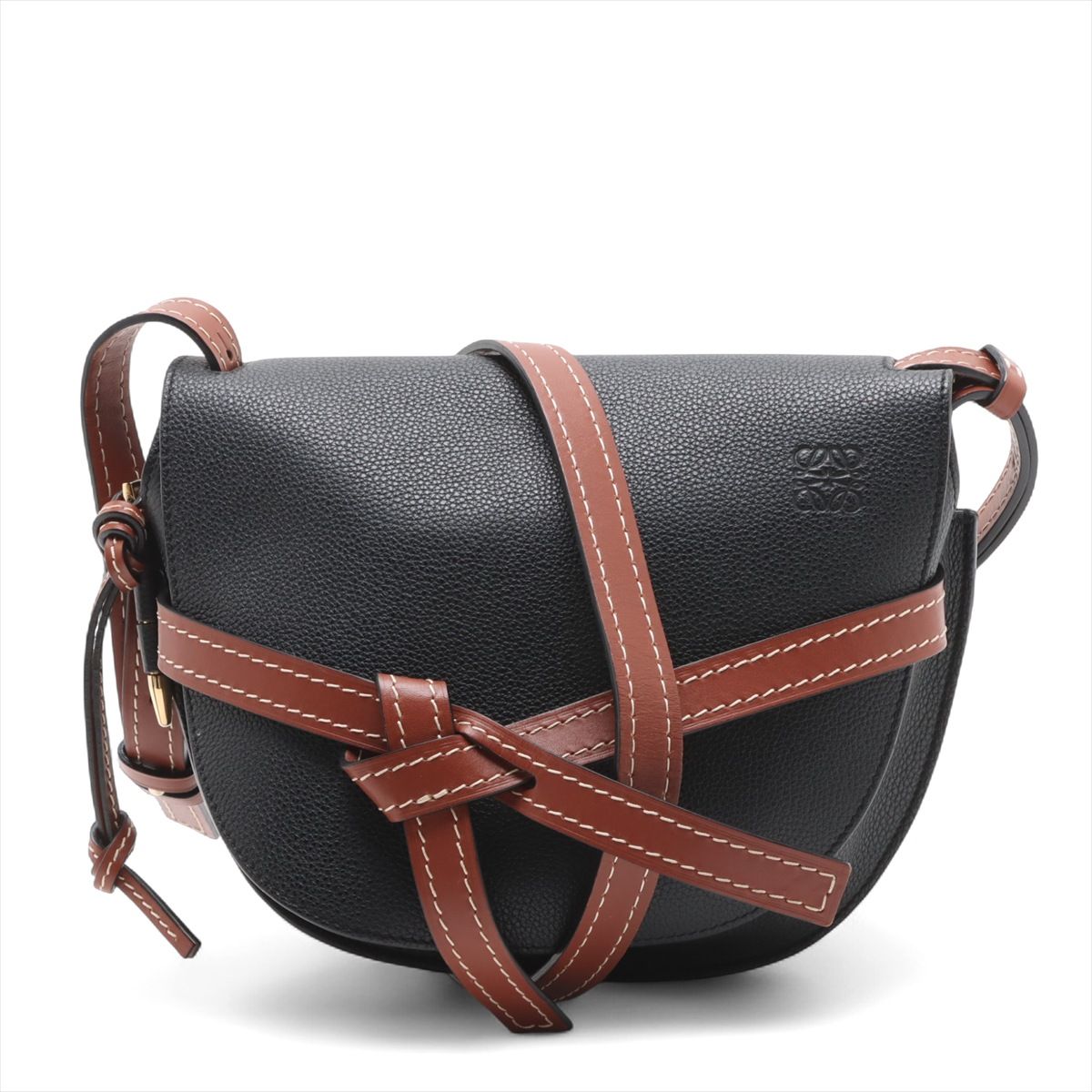 ロエベ LOEWE ショルダーバッグ ゲート バケット レザー ブラック ゴールド レディース 送料無料【中古】 z8351 楽天市場】ロエベ ゲート バケットの通販