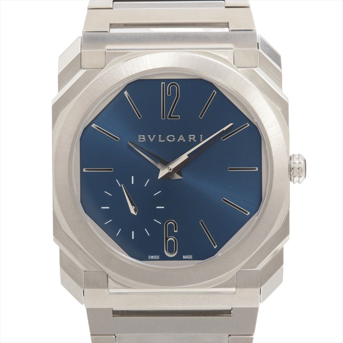 【中古】ブルガリ オクト フィニッシモ 103431 SS SS AT ブルー文字盤