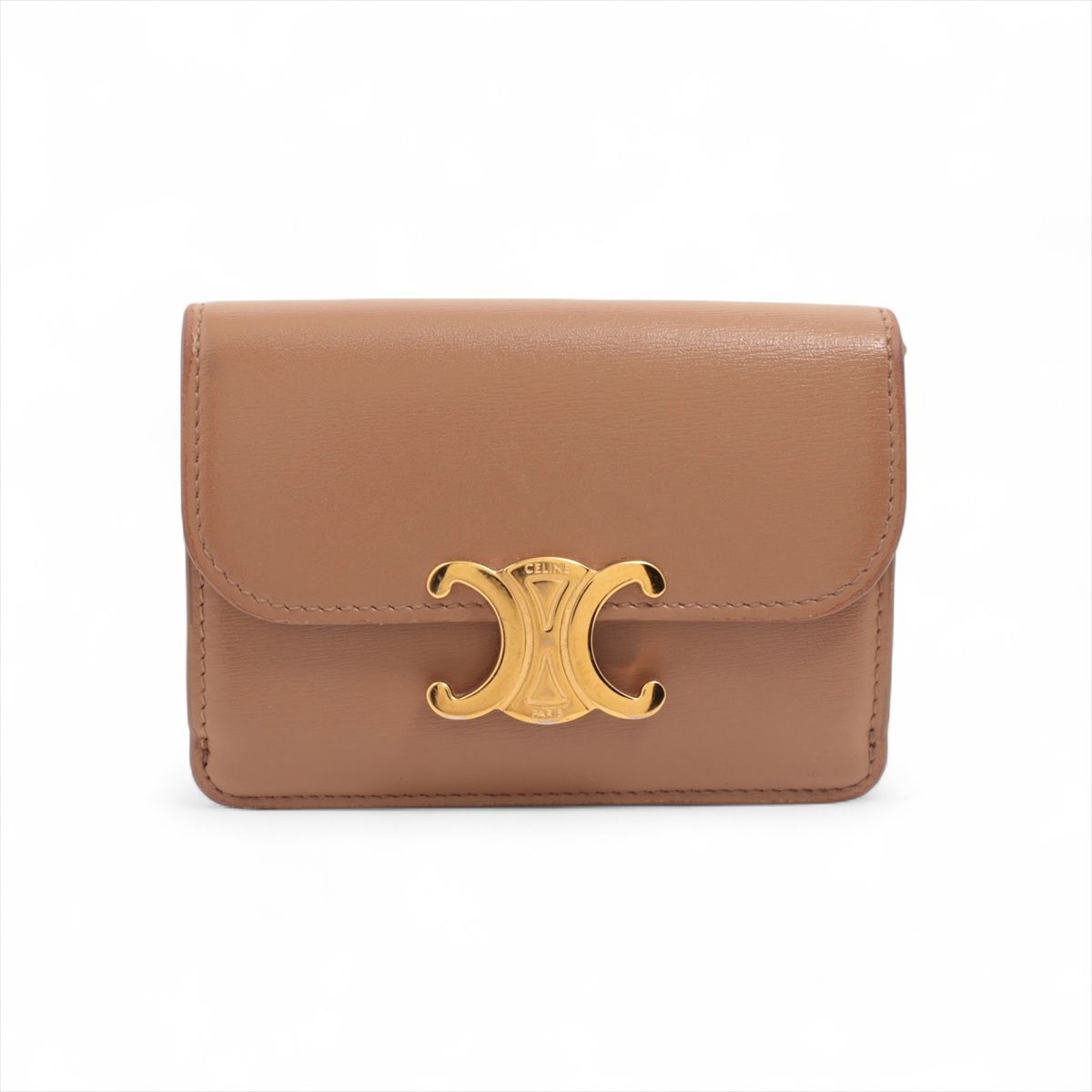 専用❗️未使用に近い♡CELINE✨セリーヌ トリオンフ　 ゴールド金具 レザー 中古・古着通販】CELINE (セリーヌ) トリオンフ ピアス ゴールド