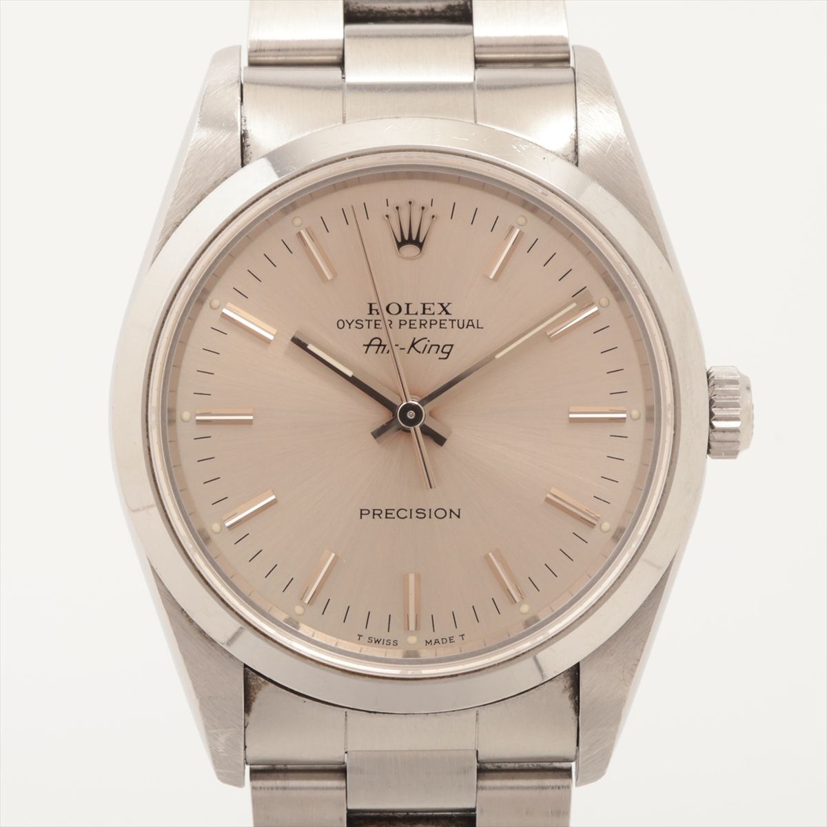 FRANCK MULLER - 【中古】ロレックス エアキング 14000 SS SS AT シルバー文字盤