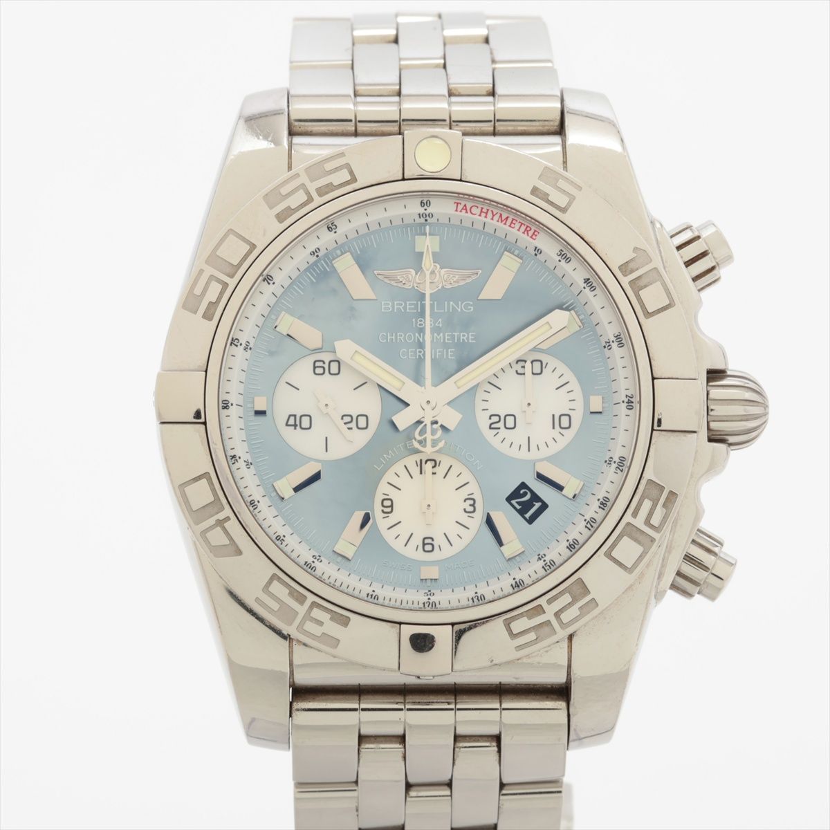 OMEGA - 【中古】ブライトリング クロノマット44 AB01103C/BC48 SS SS AT ブルーシェル文字盤 あまりごま2
