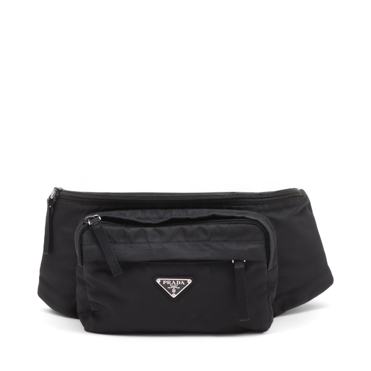 PRADA - 【中古】プラダ テスート ナイロン ボディバッグ ブラック