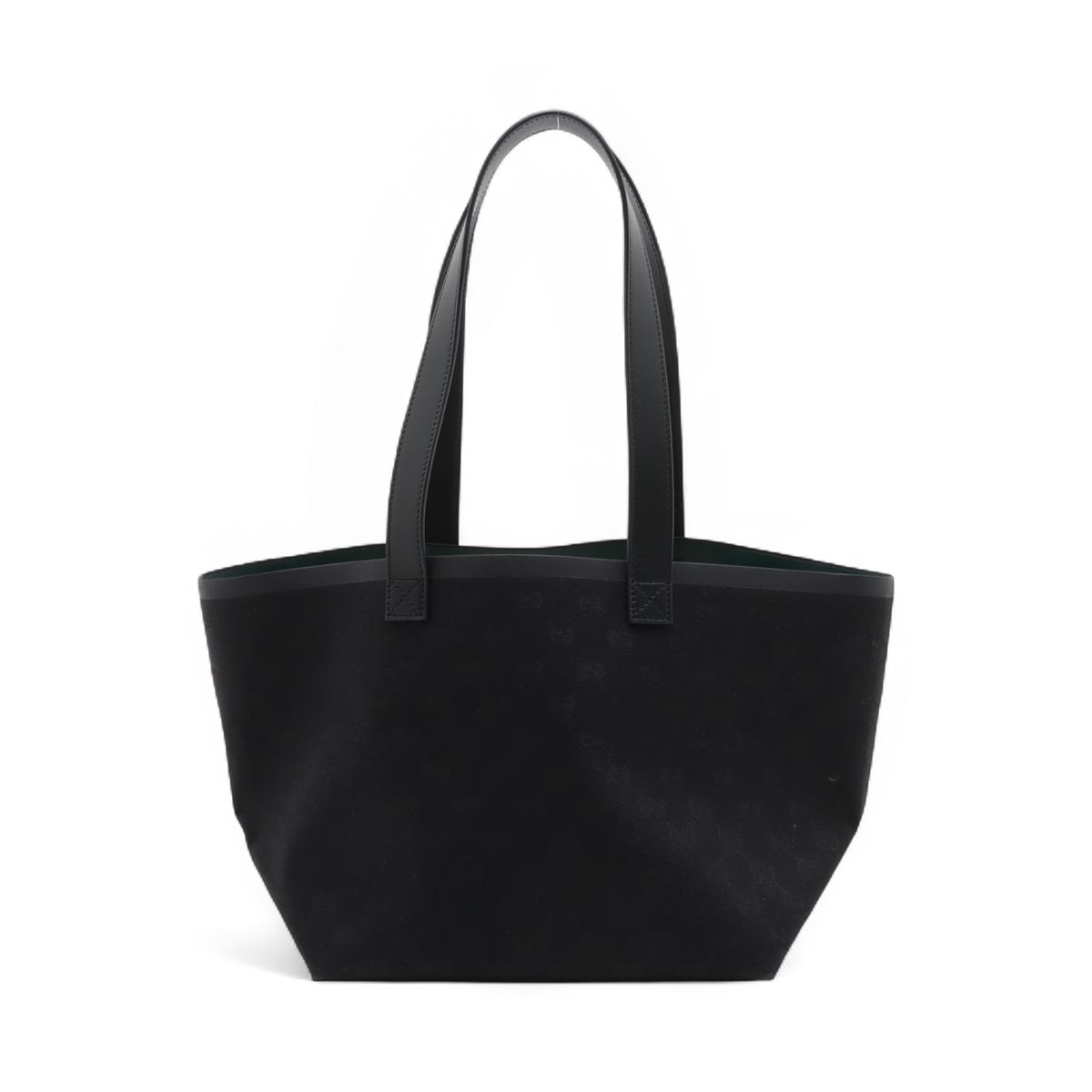 乐天商城 - 【中古】グッチ GGキャンバス トーティッシマ キャンバス×レザー トートバッグ ブラック 788211