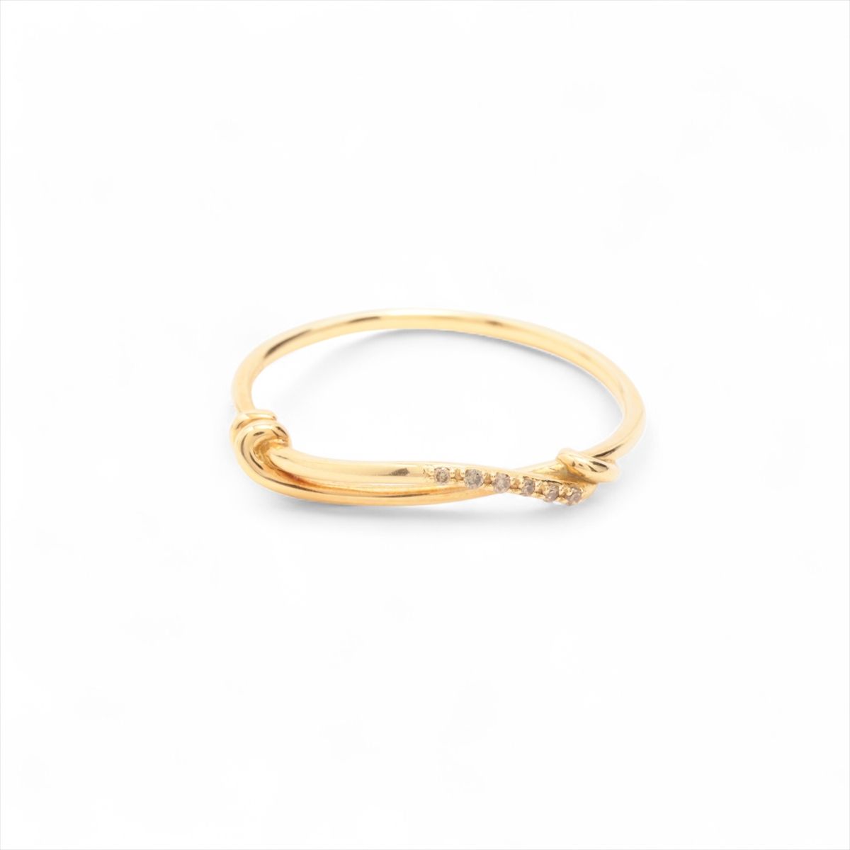 乐天商城 - 【中古】エテ ダイヤ リング K18(YG) 1.5g 0.01