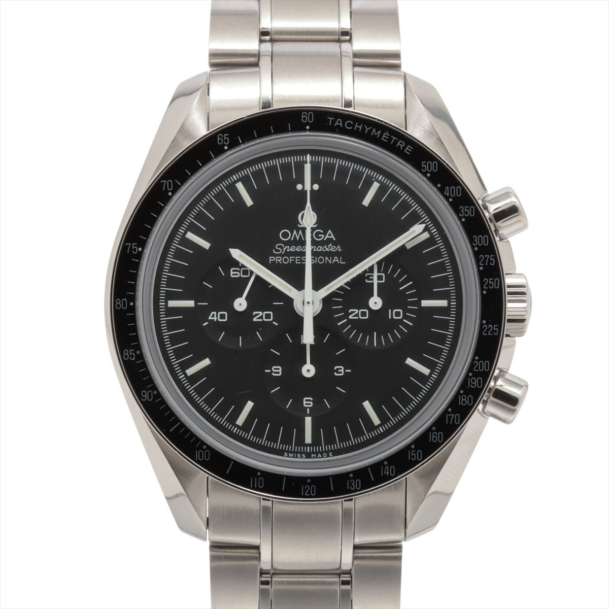 Other - 【中古】オメガ スピードマスター プロフェッショナル ムーンウォッチ 311.30.42.30.01.006 SS SS 手巻き ブラック文字盤