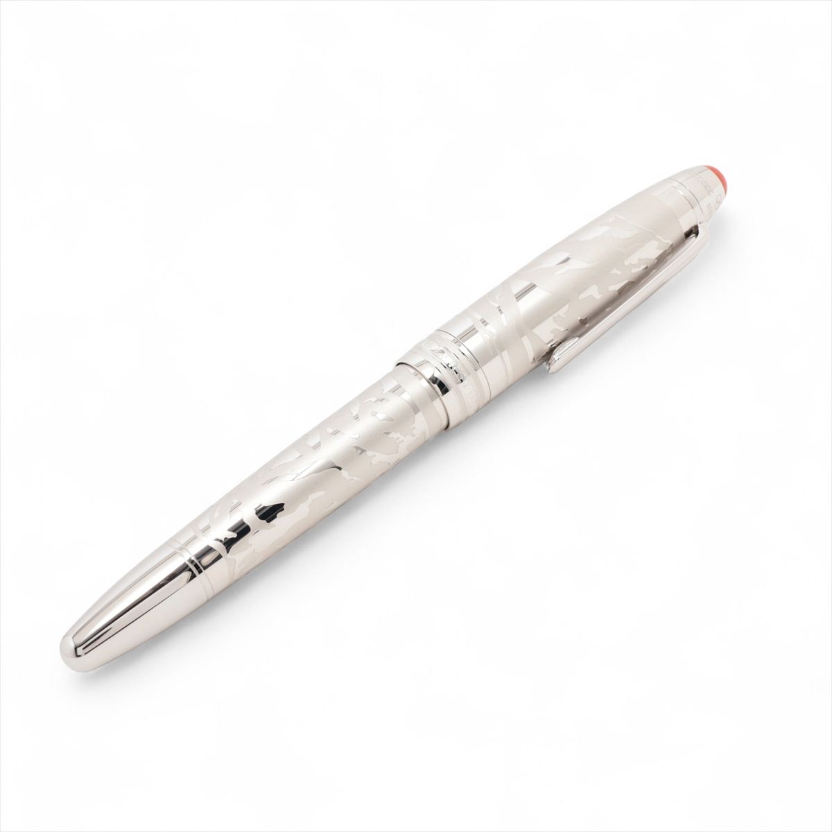 MONTBLANC - 【中古】モンブラン マイスターシュテュック オリンピック ヘリテイジ シャモニー 1924 2024 ボールペン メタル シルバー 100周年記念