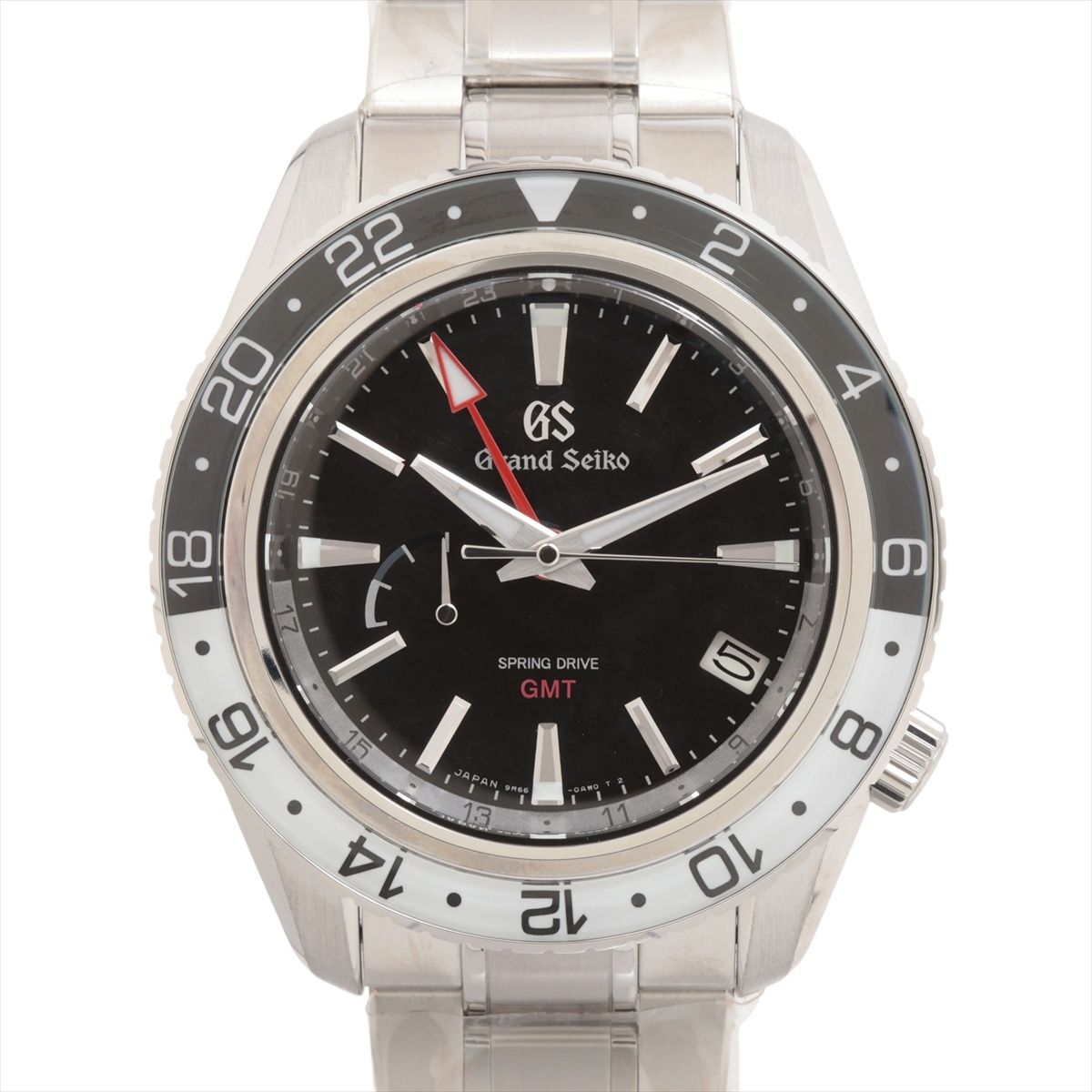 【中古】グランドセイコー スポーツコレクション スプリングドライブ GMT トリプル タイムゾーン 穂高連峰 SBGE277 SS SS AT ブラック文字盤