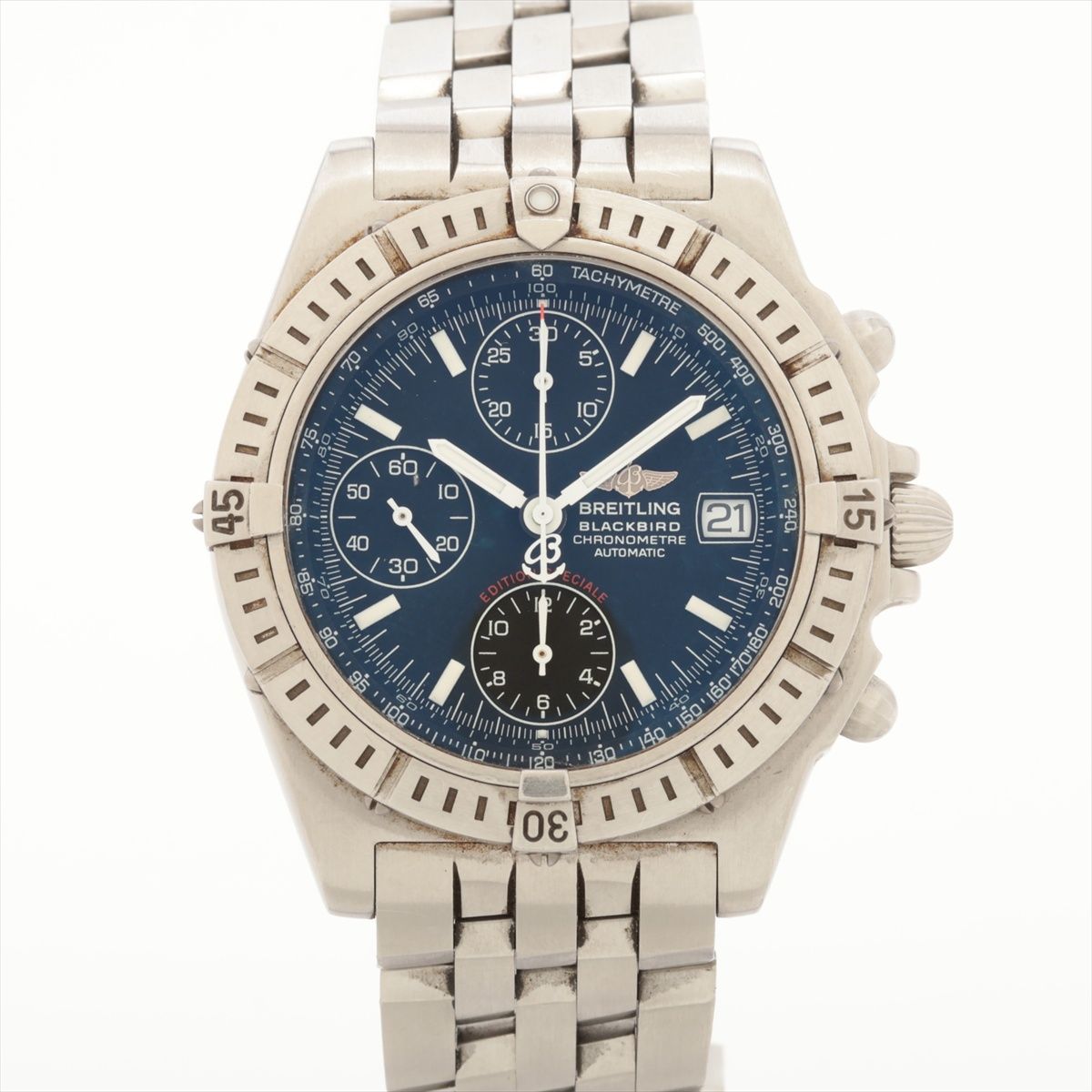 OMEGA - 【中古】ブライトリング クロノマット A13353 SS SS AT ブラック文字盤