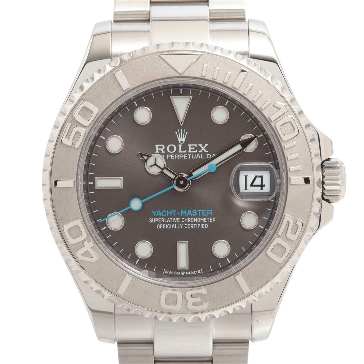 Rakuten - 【中古】ロレックス ヨットマスター37 268622 PT×SS SS AT スレート文字盤