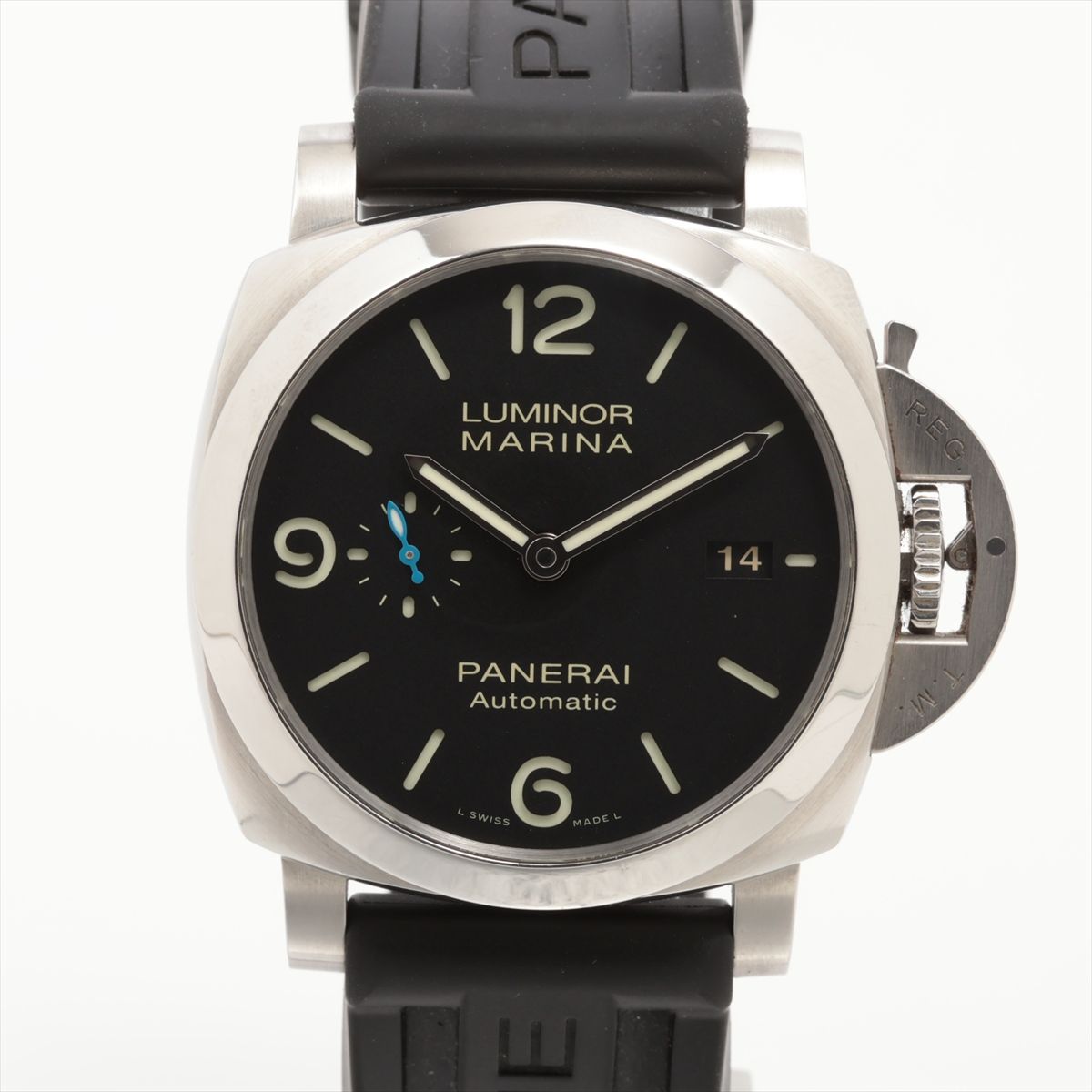 Other - 【中古】パネライ ルミノールマリーナ PAM01312 SS SS×ラバー AT ブラック文字盤