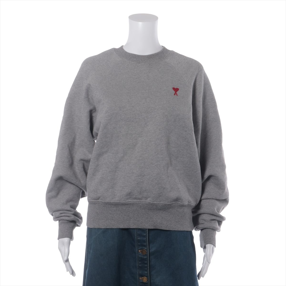 【中古】アミ アレクサンドルマテュッシ コットン×ポリウレタン スウェット XS レディース グレー BFUSW005
