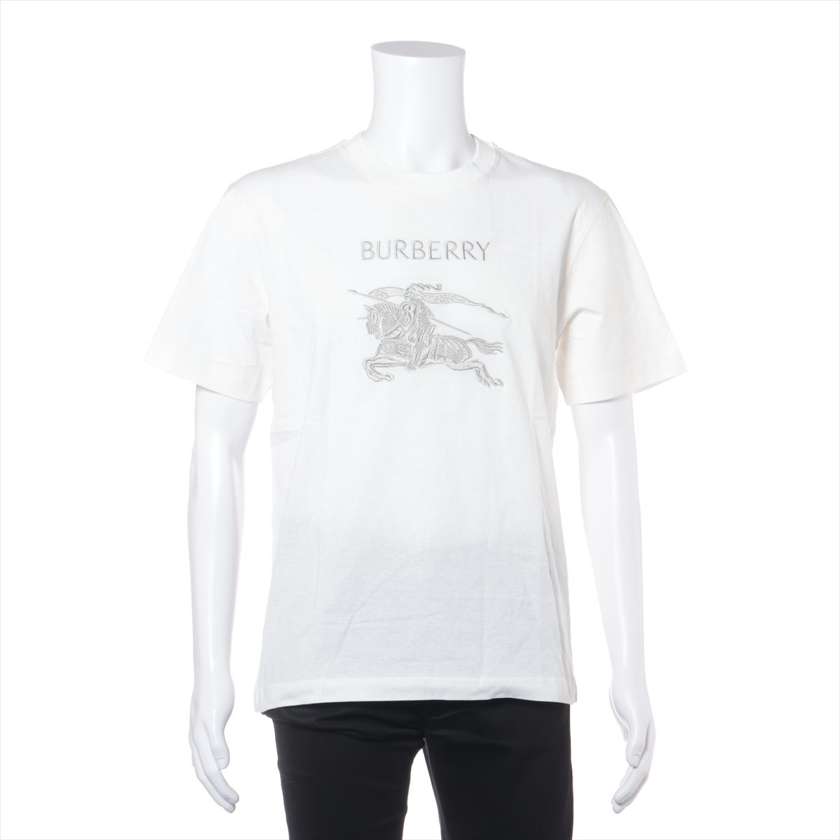 乐天商城 - 【中古】バーバリー コットン Tシャツ L メンズ ホワイト 8119006 シミ有 シワ有
