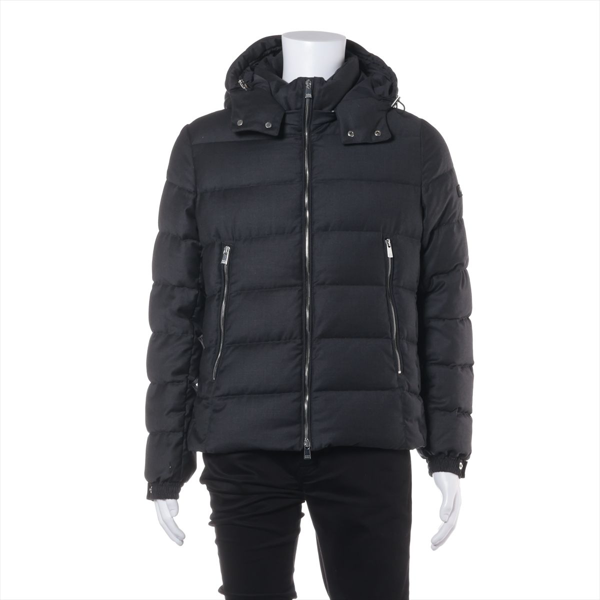 乐天商城 - 【中古】タトラス DOMIZIANO 22AW ウール ダウンジャケット 02 メンズ グレー MTAT22A4289-D フード取り外し可 穴あき 毛玉あり