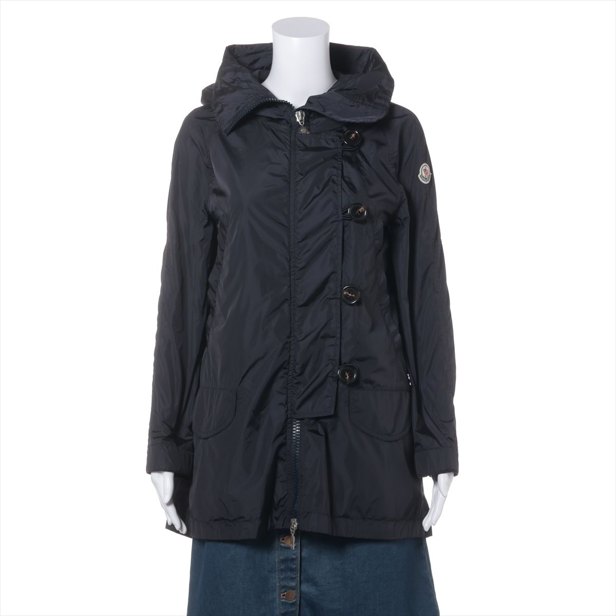 Other Jackets Jumpers - 【中古】モンクレール PISTACHE 13年 ナイロン ジャケット 00 レディース ネイビー 410934961005