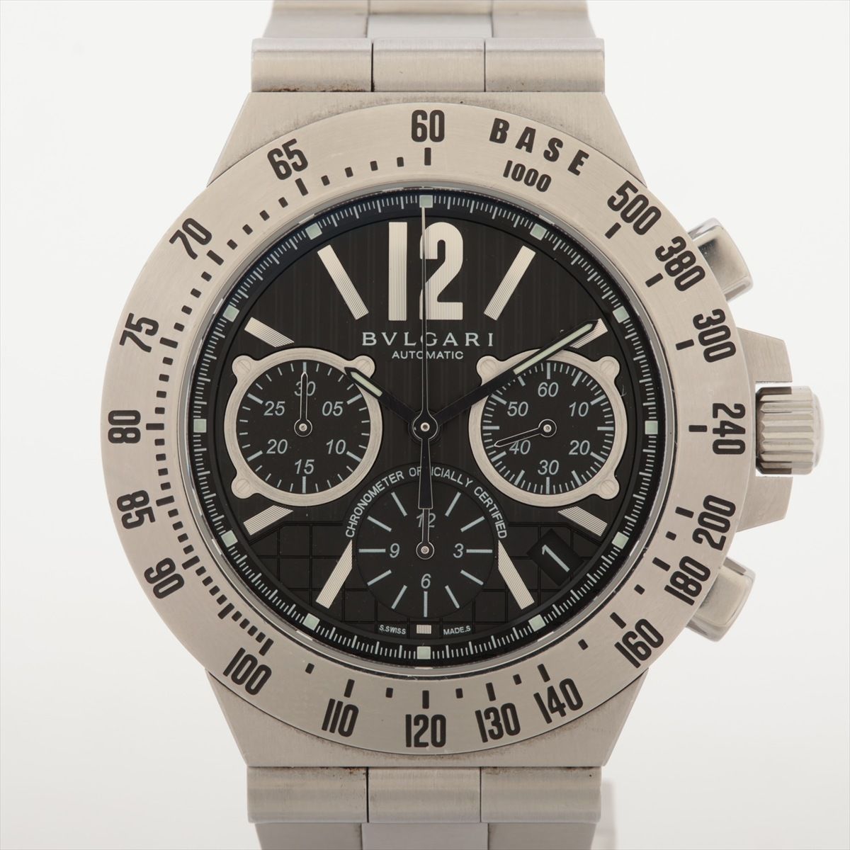 【中古】ブルガリ ディアゴノ プロフェッショナル CH40STA SS SS AT ブラック文字盤 あまりごま3