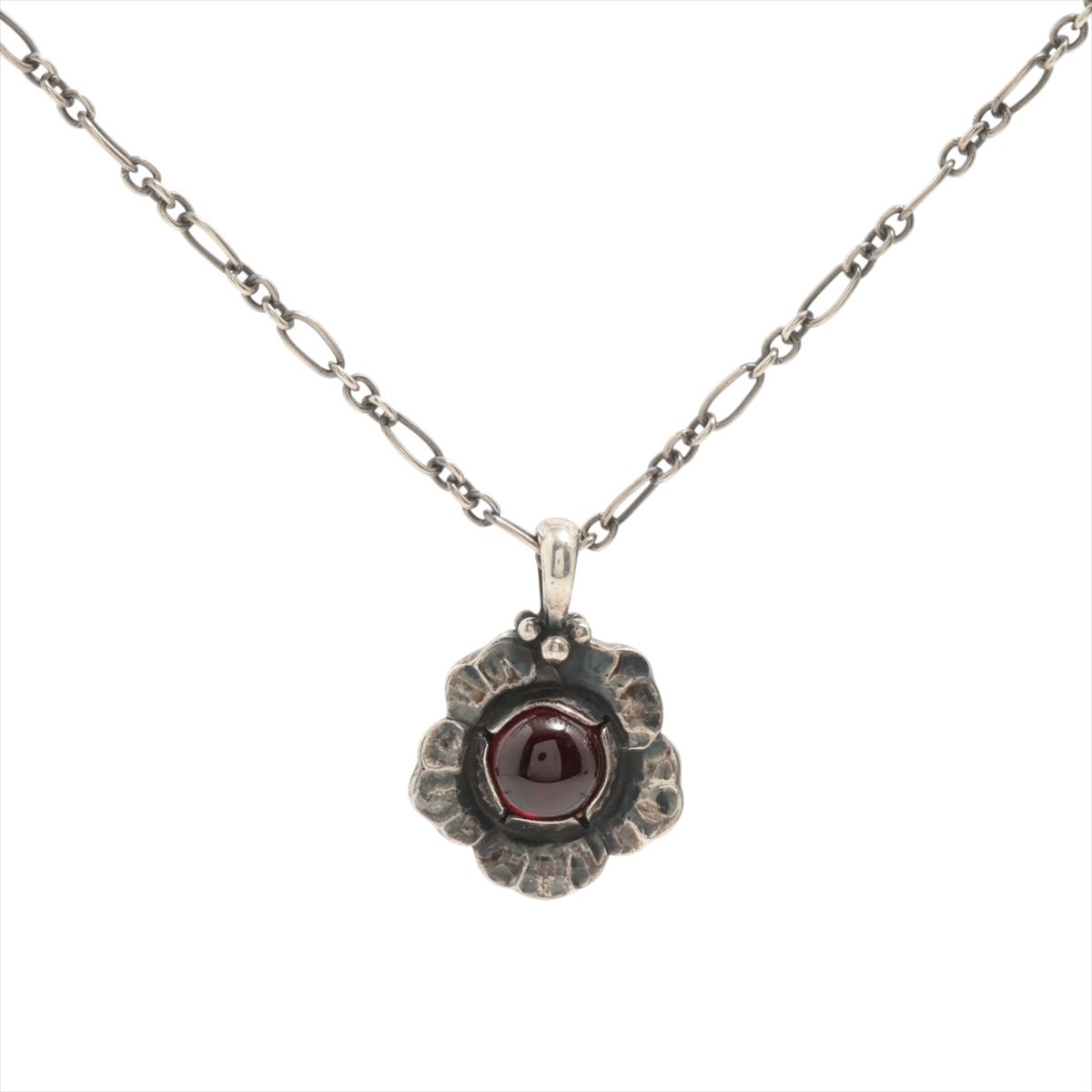 樂天商城 - 【中古】ジョージジェンセン イヤー ネックレス 925 12.3g 2002 ガーネット