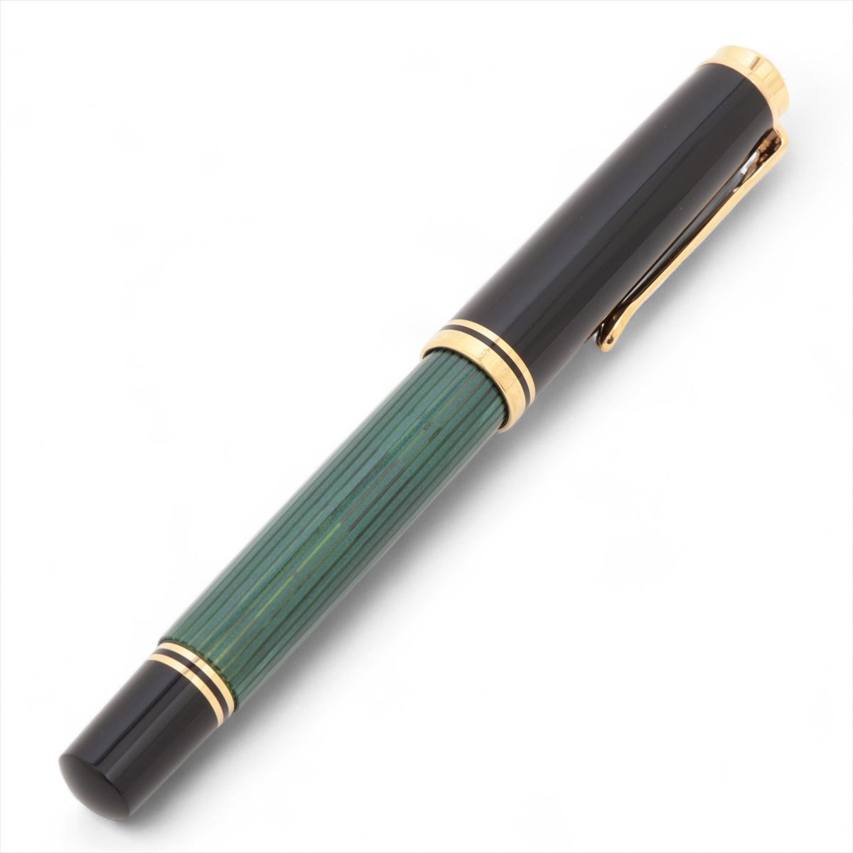 乐天商城 - 【中古】ペリカン スーベレーン 万年筆 GP×レジン グリーン ペン先18C