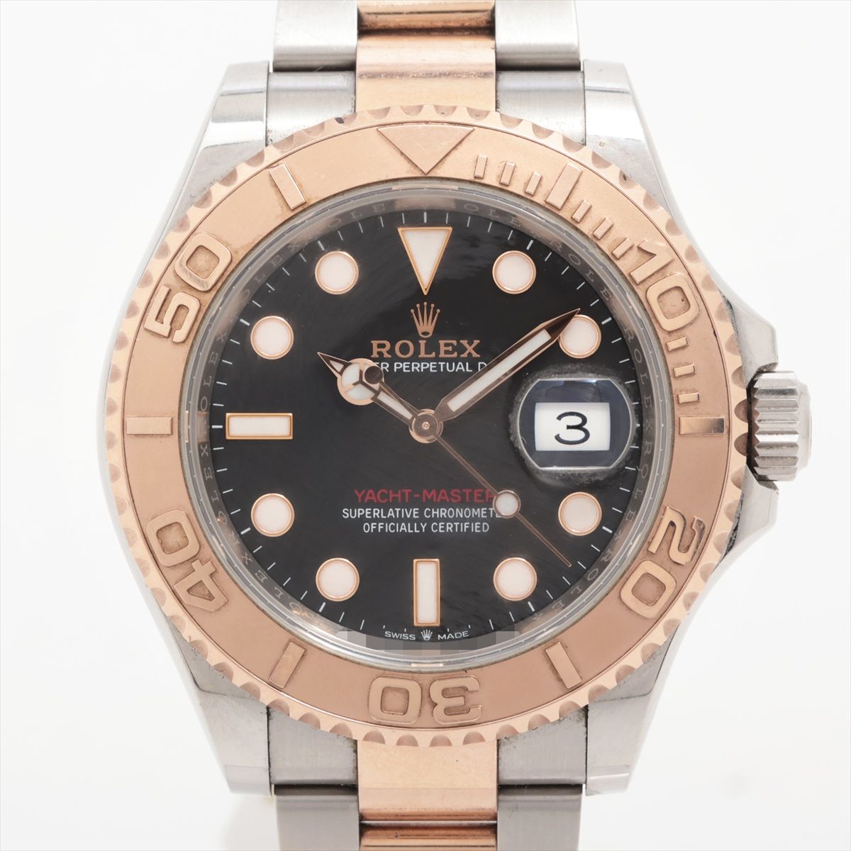 OMEGA - 【中古】ロレックス ヨットマスター40 126621 PG×SS PG×SS AT インテンスブラック文字盤