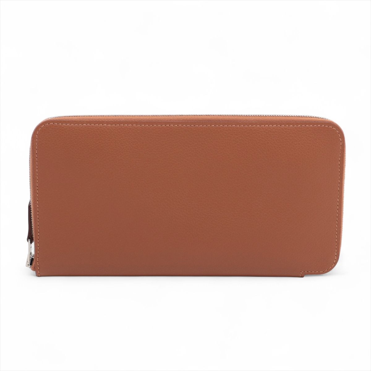 乐天商城 - 【中古】エルメス アザップロングシルクイン エバーカラー ラウンドジップウォレット ブラウン シルバー金具 K:2025年