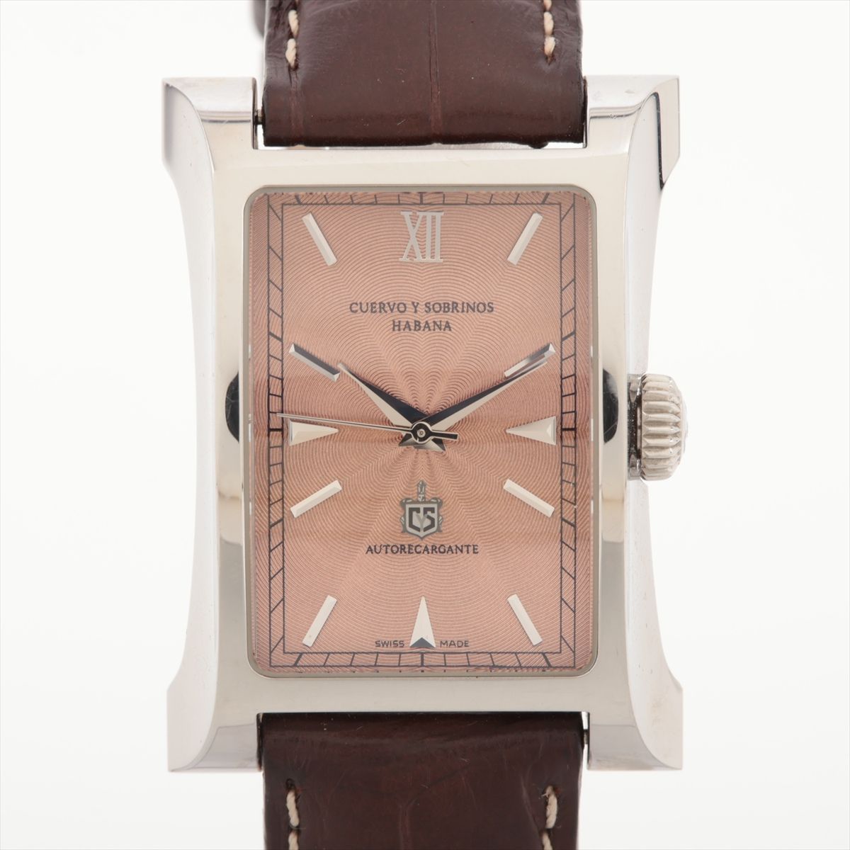 FRANCK MULLER - 【中古】クエルボイソブリノス A2012 SS SS×革 AT ピンク文字盤