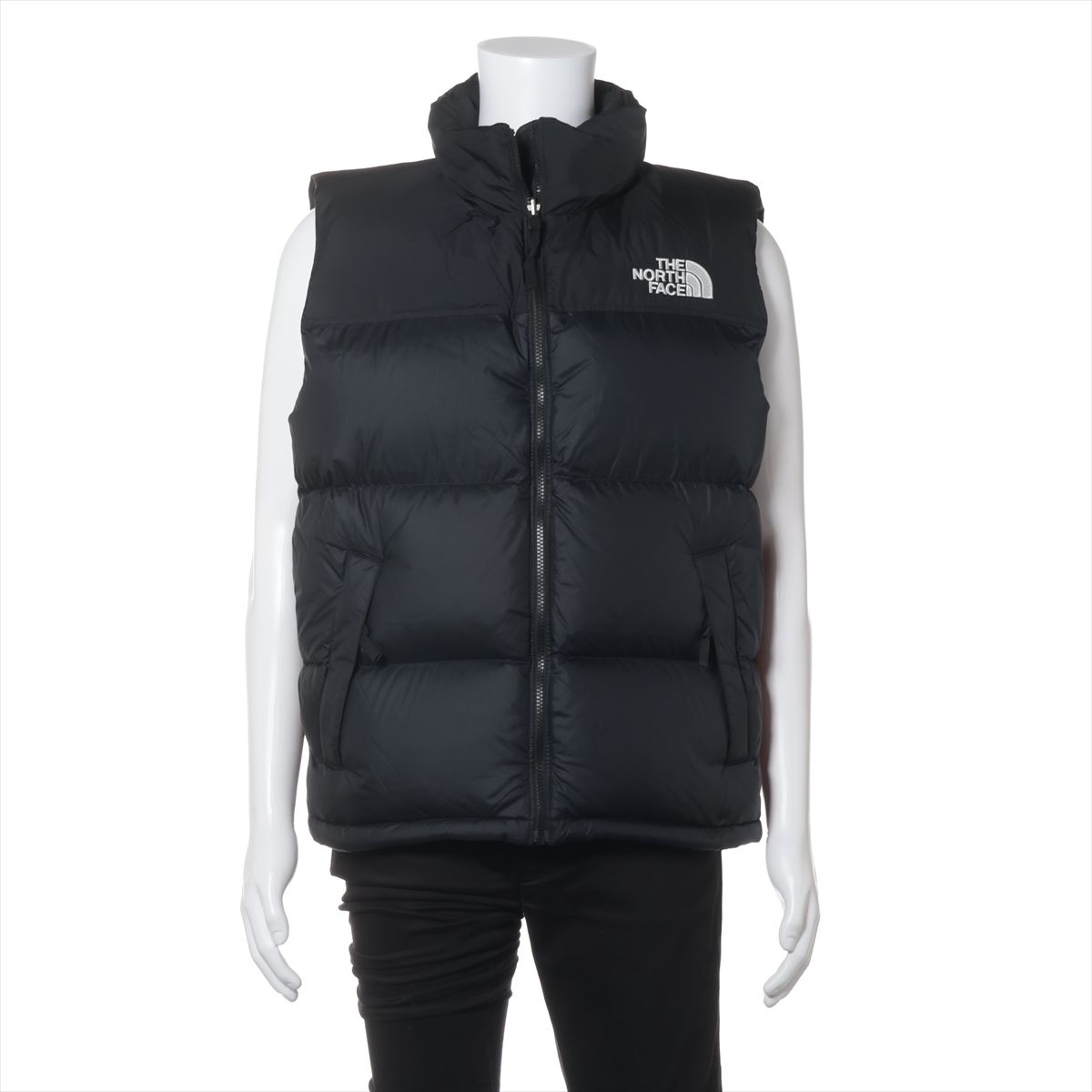 樂天商城 - 【中古】ノースフェイス ナイロン ダウンベスト L メンズ ブラック ND92557 Nuptse Vest フード収納 スレ ツレ有