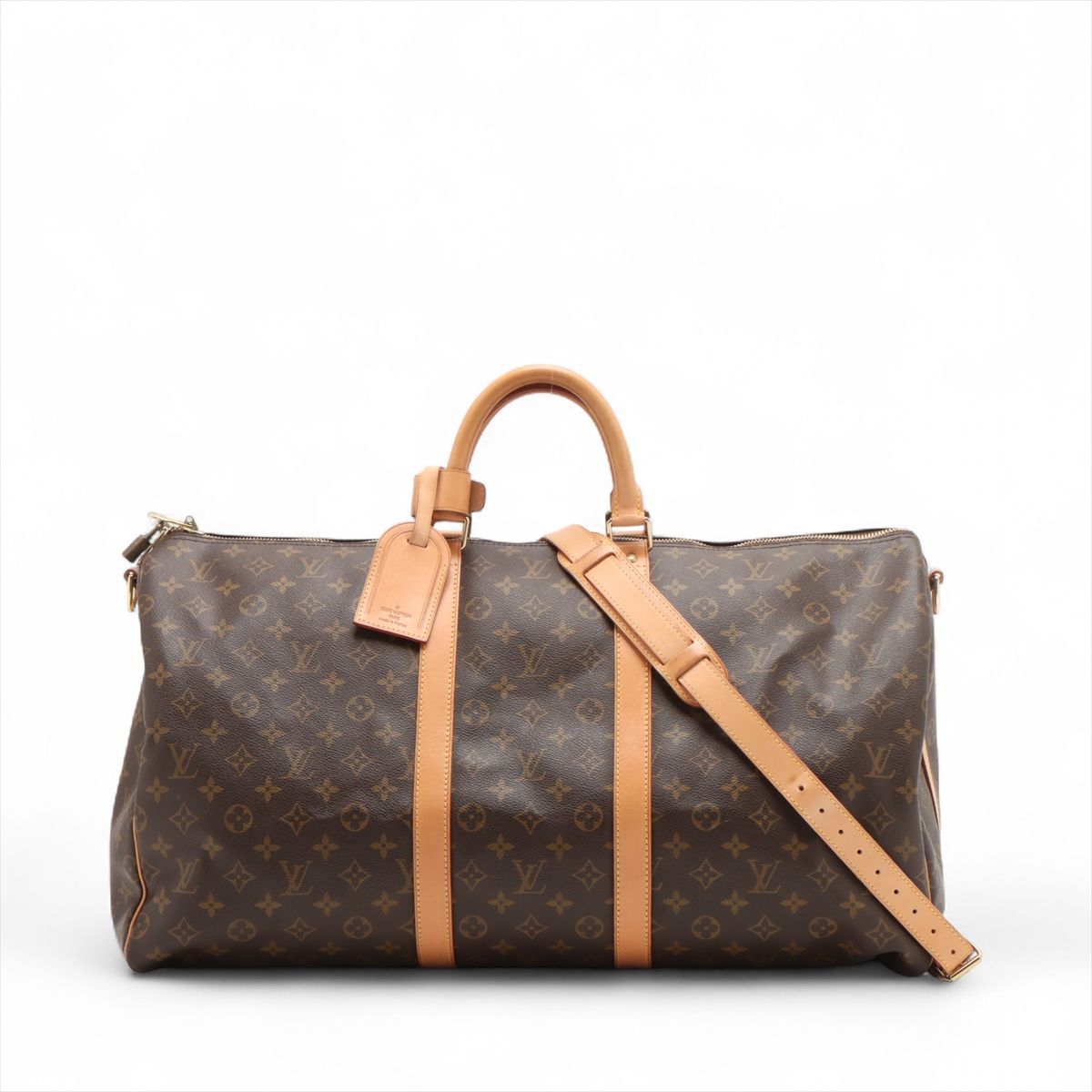 LOUIS VUITTON - 【中古】ヴィトン モノグラム キーポルバンドリエール55 M41414 ブラウン