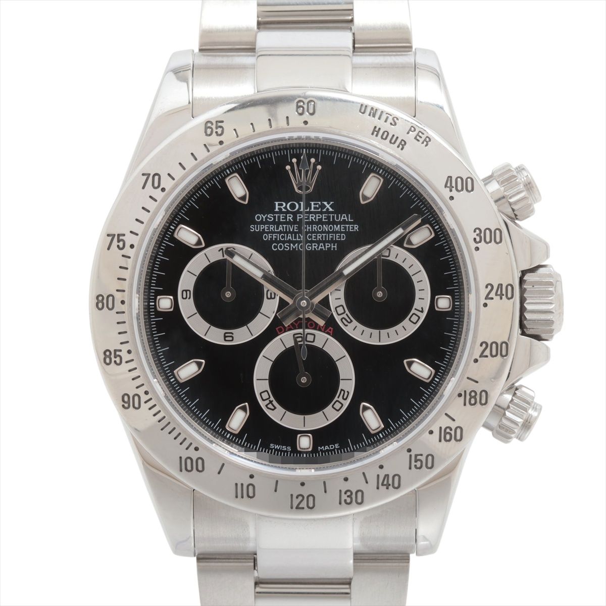 【中古】ロレックス コスモグラフデイトナ 116520 SS SS AT ブラック文字盤 あまりごま1